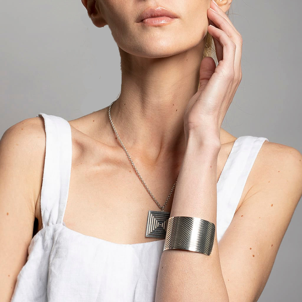 Linear Cuff Bracelet