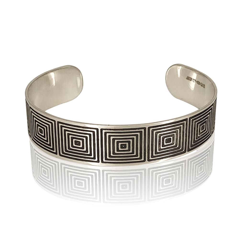 OPTICAL CUFF BRACELET NARROW FLAT
