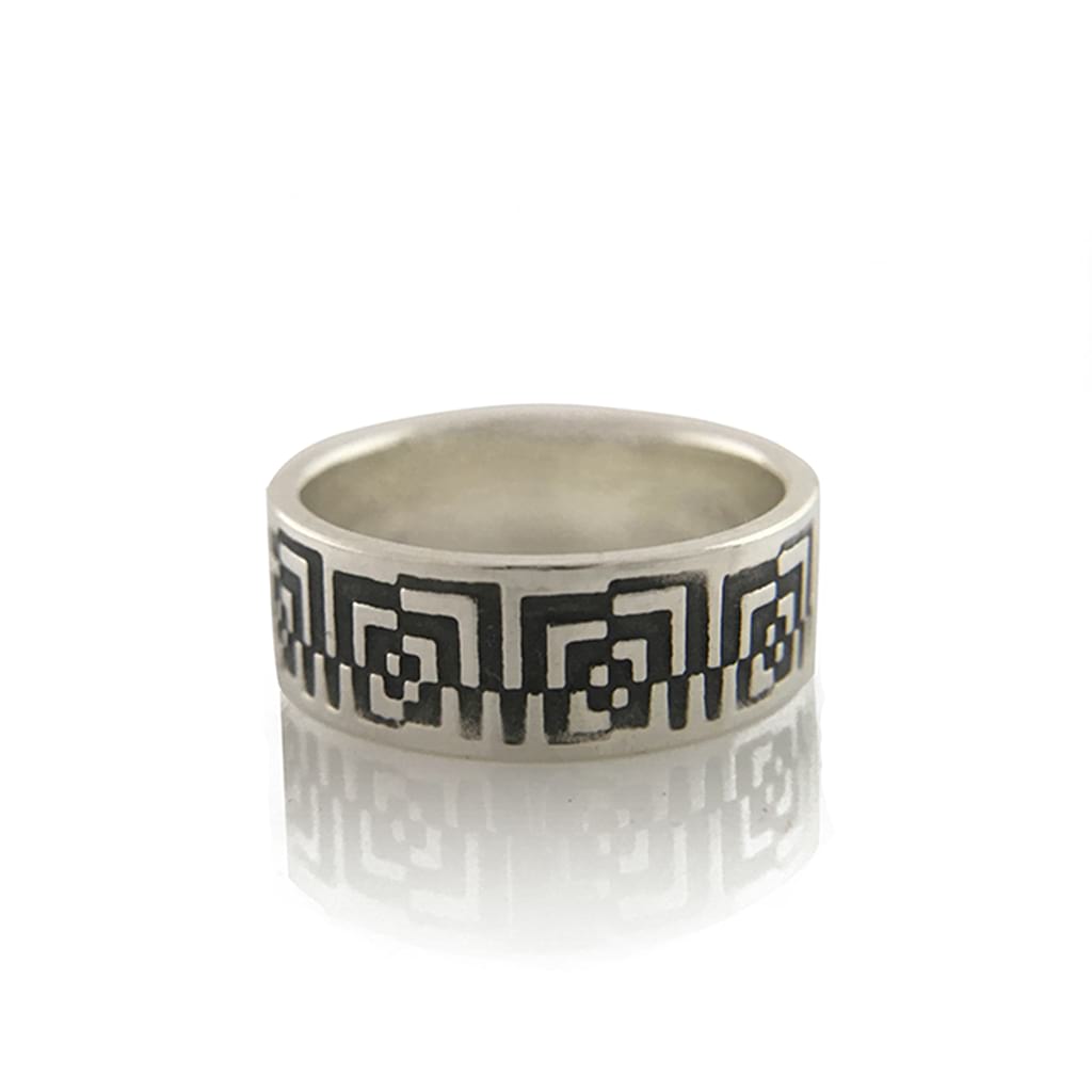Unisex-Geometric-Design-Ring