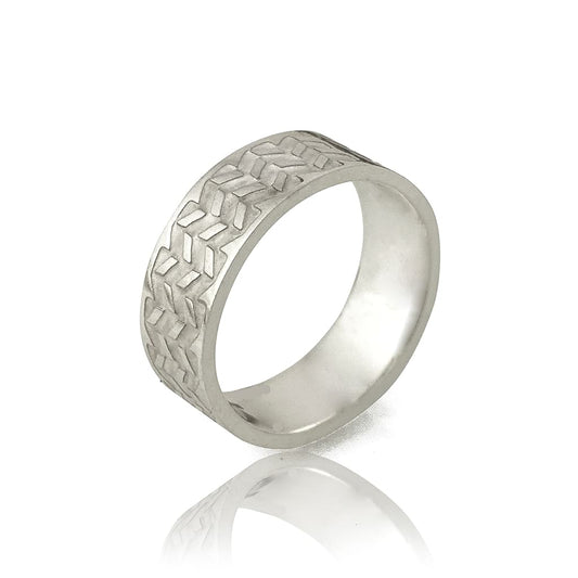 Abstract Silver Ring | Handmade Silver Ring | Antonello Figlia