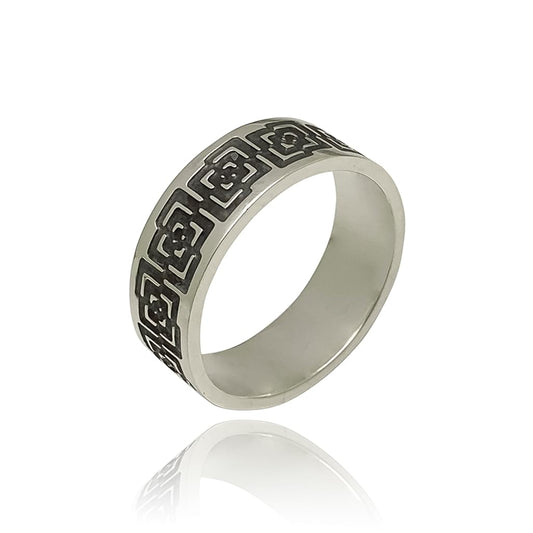 Unisex-Geometric-Design-Ring